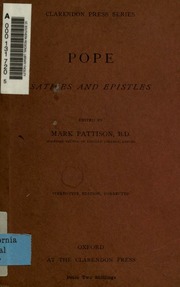 Cover of edition popesatiresepist00popeiala