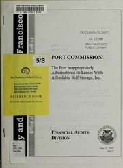 Cover of edition portcommissionpo2120sanf