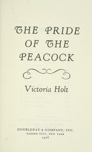 Cover of edition prideofpeacock1976holt