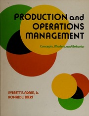Cover of edition productionoperat0000adam