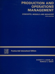 Cover of edition productionoperat0005adam