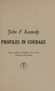Cover of edition profilesincourag0000unse_l6b4