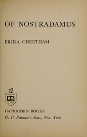 Cover of edition propheciesofnost00nost