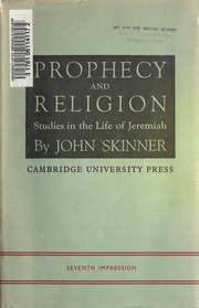 Cover of edition prophecyandrelig00skinuoft