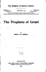 Cover of edition prophetsisraelp00corngoog