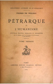 Cover of edition ptrarqueetlhuma02nolhgoog