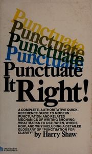 Cover of edition punctuateitright0000shaw