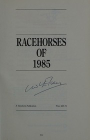 Cover of edition racehorsesof19850000bull