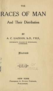 Cover of edition racesofmantheird00haddrich