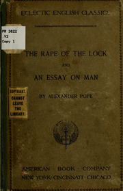 Cover of edition rapeoflockandess00pope