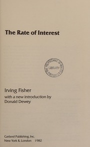 Cover of edition rateofinterest0000fish