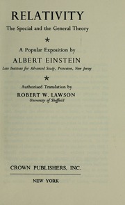 Cover of edition relativityspecia00eins