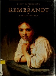 Cover of edition rembrandt00schw