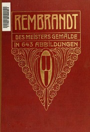 Cover of edition rembrandtdesmeis00rembuoft