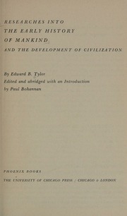 Cover of edition researchesintoea0000tylo_g7w1