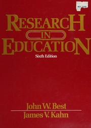 Cover of edition researchineducat0000best_6thed