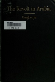 Cover of edition revoltinarabia00hurgrich