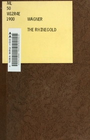 Cover of edition rhinegoldprelude00wagn
