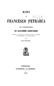 Cover of edition rimedifrancesco00petrgoog