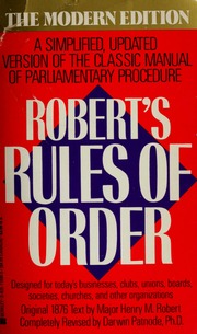 Cover of edition robertsrulesofo300robe