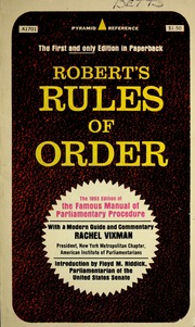 Cover of edition robertsrulesofor00henr_0