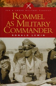 Cover of edition rommelasmilitary0000lewi_e9y5
