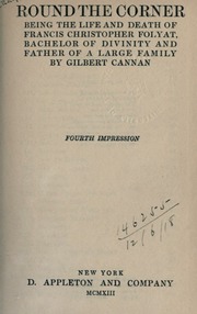 Cover of edition roundcornerbeing00cannuoft
