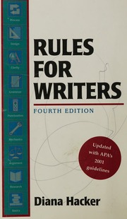 Cover of edition rulesforwritersb0000hack