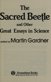 Cover of edition sacredbeetleothe0000unse_n6d6