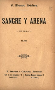 Cover of edition sangreyarenanove00blas
