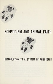 Cover of edition scepticismanimal0000sant