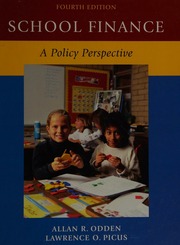 Cover of edition schoolfinancepol0000odde
