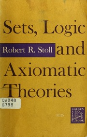 Cover of edition setslogicaxiomat00stol
