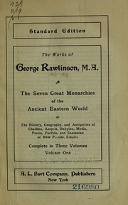 Cover of edition sevengreatmonarc00rawl