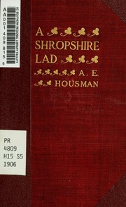 Cover of edition shropshirelad00hous
