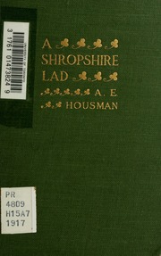 Cover of edition shropshirelad00housuoft