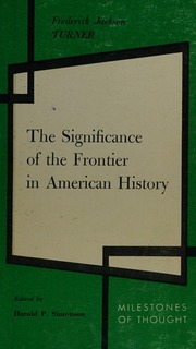 Cover of edition significanceoffr0000turn
