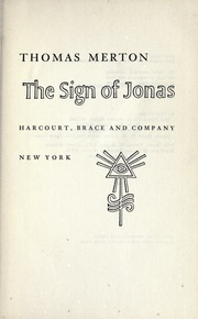 Cover of edition signofjonas00mertrich