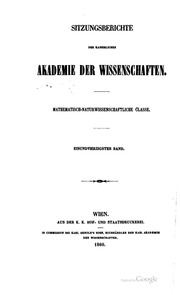 Cover of edition sitzungsbericht616klasgoog