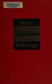Cover of edition socialpathologyo0000quee