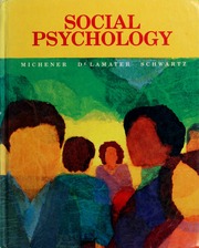Cover of edition socialpsychology00mich