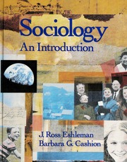Cover of edition sociologyintrodu0000eshl