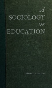 Cover of edition sociologyofeduca0000broo