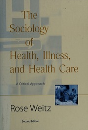 Cover of edition sociologyofhealt0000weit_c7v4