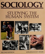 Cover of edition sociologystudyin0000turn