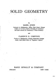Cover of edition solidgeometry00comsgoog