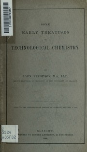 Cover of edition someearlytreatis00ferguoft