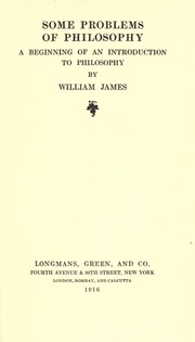 Cover of edition someproblemsphil00jameuoft