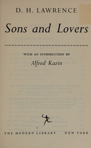 Cover of edition sonslovers0000unse