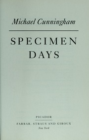 Cover of edition specimendays00mich